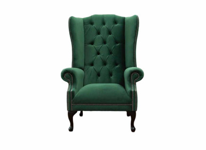 Zaļš auskari krēsla dizains polster sofa chesterfield audums dzīvojamā istaba
